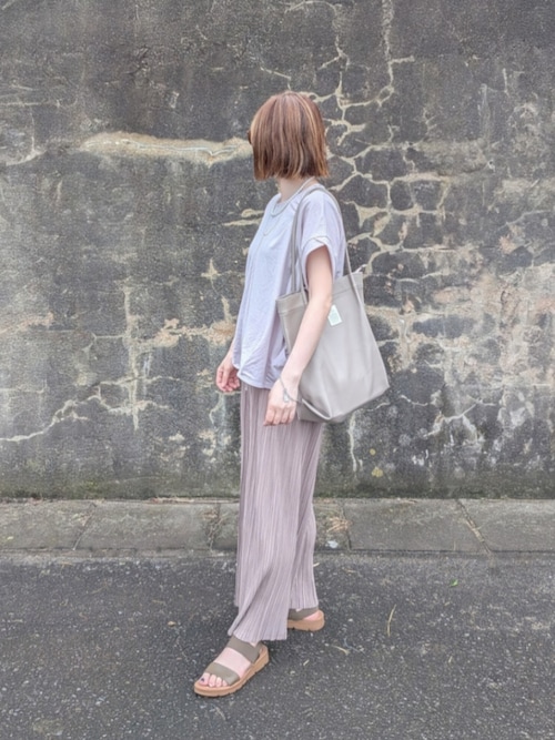 親子コーデ】さらっとプリーツワイドパンツ（その他パンツ）｜ikka