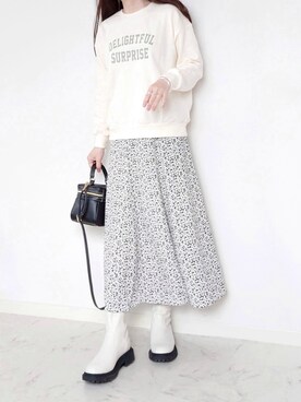 「Honeys（ハニーズ）のアイテム（アクセサリー）」を使った、yume さん（レディース・160cm）の冬コーディネート