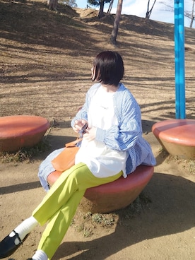 「EPICKS（エピックス）のアイテム（バッグ）」を使った、yume さん（レディース・160cm）の春コーディネート