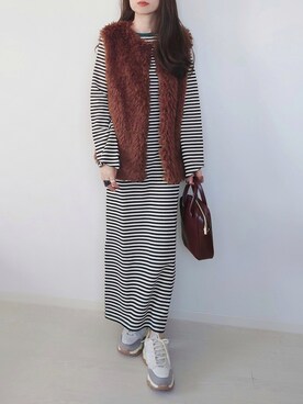 「ISOOK（アイスー）のアイテム（バッグ）」を使った、yume さん（レディース・160cm）の秋コーディネート