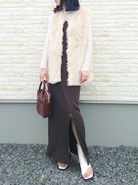 「ANGIE（アンジー）のアイテム」を使った、yume さん（レディース・160cm）の夏コーディネート