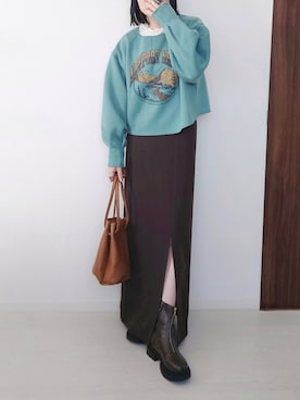 「noyau（ノヤウ）のアイテム（ブーツ）」を使った、yume さん（レディース・160cm）の秋コーディネート
