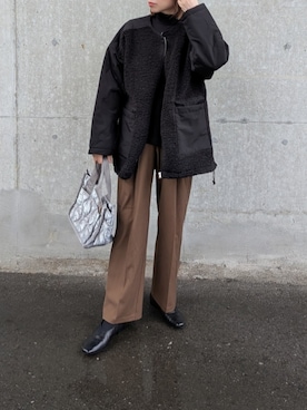 「アイテム（ブルゾン）」を使った、yume さん（レディース・160cm）の秋コーディネート