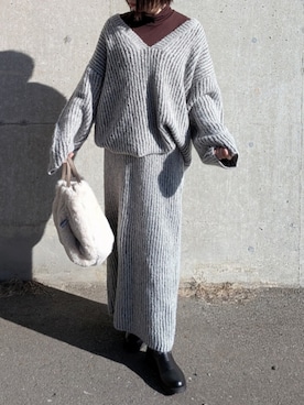 「冬コーデ」｜yume さん（レディース・160cm）の冬コーディネート