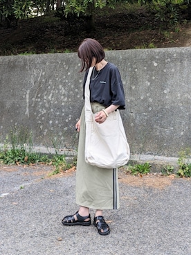 「DEVICE+（デバイスプラス）のアイテム」を使った、yume さん（レディース・160cm）の春コーディネート