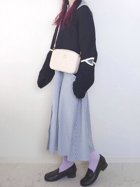 「ap retro（アプレトロ）のアイテム（シャツワンピース）」を使った、yume さん（レディース・160cm）の春コーディネート