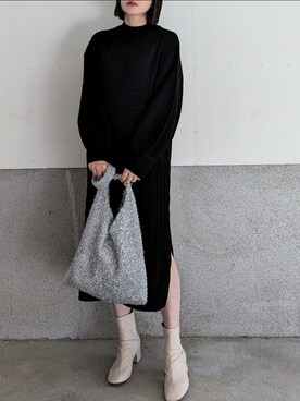 「Fizz（フィズ）のアイテム（ワンピース/ドレス）」を使った、yume さん（レディース・160cm）の秋コーディネート