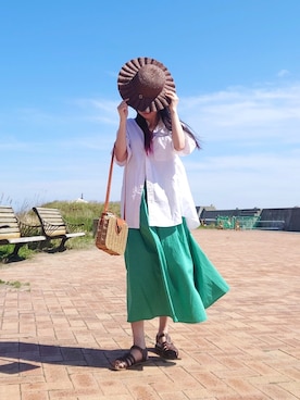 「N.（N. Natural Beauty Basic）（エヌエヌナチュラルビューティーベーシック）のアイテム（帽子）」を使った、yume さん（レディース・160cm）の春コーディネート