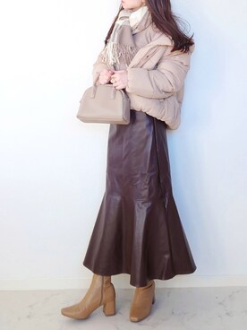 「LAC-VERT（ラック・ヴェール）のアイテム（アクセサリー）」を使った、yume さん（レディース・160cm）の冬コーディネート