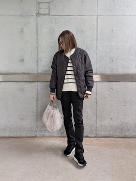 「アイテム（ブルゾン）」を使った、yume さん（レディース・160cm）の秋コーディネート