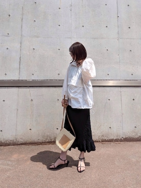 「ap retro（アプレトロ）のアイテム（ブルゾン）」を使った、yume さん（レディース・160cm）の春コーディネート