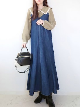 「LAC-VERT（ラック・ヴェール）のアイテム（アクセサリー）」を使った、yume さん（レディース・160cm）の冬コーディネート
