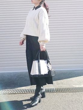 「Honeys（ハニーズ）のアイテム（アクセサリー）」を使った、yume さん（レディース・160cm）の冬コーディネート