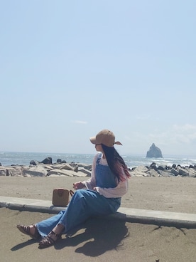 「something_jean」｜「アイテム（オールインワン・サロペット）」を使った、yume さん（レディース・160cm）の春コーディネート