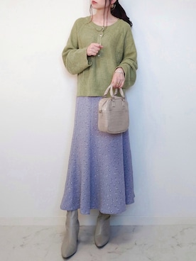 「Honeys（ハニーズ）のアイテム（アクセサリー）」を使った、yume さん（レディース・160cm）の冬コーディネート