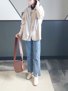 「JUNOAH」｜「アイテム（ブーツ）」を使った、yume さん（レディース・160cm）の冬コーディネート