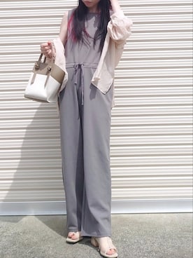 「GRL」｜「アイテム（サロペット/オーバーオール）」を使った、yume さん（レディース・160cm）の夏コーディネート