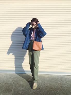 「EPICKS（エピックス）のアイテム（バッグ）」を使った、yume さん（レディース・160cm）の冬コーディネート