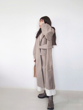 「notch.」｜「アイテム（その他アウター）」を使った、yume さん（レディース・160cm）の秋コーディネート