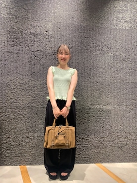「アイテム（ベスト）」を使った、まみこさん（レディース・157cm）の秋コーディネート
