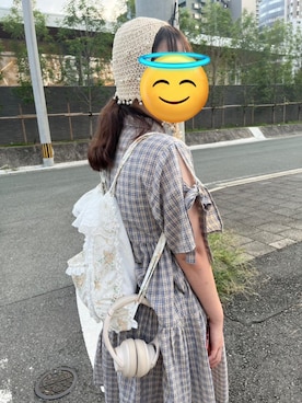 「アイテム（その他ヘアアクセサリー）」を使った、モヨコさん（レディース・157cm）の秋コーディネート