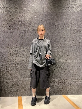 「eL（エル）のアイテム」を使った、まみこさん（レディース・157cm）の秋コーディネート