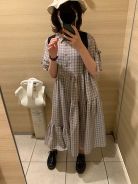 「RETRO GIRL（レトロガール）のアイテム（帽子）」を使った、モヨコさん（レディース・157cm）の秋コーディネート