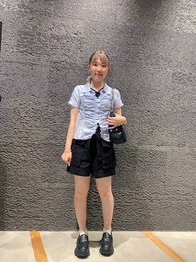 「JEANASIS（ジーナシス）のアイテム（パンツ）」を使った、まみこさん（レディース・157cm）の秋コーディネート