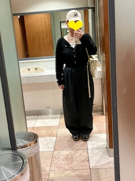 「アイテム（イヤリング）」を使った、まーむちゃんさん（レディース・155cm）の秋コーディネート