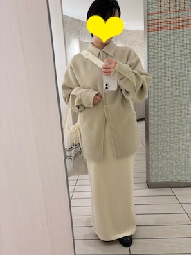 「アイテム（テーラードジャケット）」を使った、まーむちゃんさん（レディース・155cm）の冬コーディネート