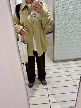 「marimekko（マリメッコ）のアイテム（バッグ）」を使った、まーむちゃんさん（レディース・155cm）の春コーディネート