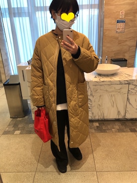 「CANAL JEAN（キャナルジーン）のアイテム（その他アウター）」を使った、まーむちゃんさん（レディース・155cm）の冬コーディネート