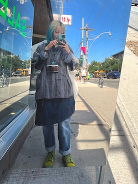 「古著MIX」｜athena_lookbookさん（レディース・152cm）の夏コーディネート
