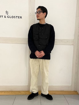 GLOSTER stylingさん（メンズ・173cm）の冬コーディネート