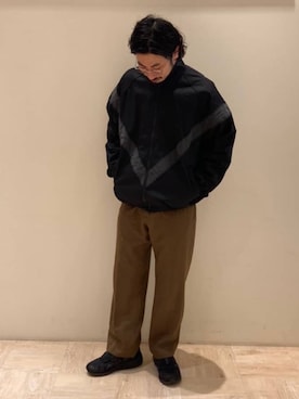 「ARMY TWILL（アーミーツイル）のアイテム（ブルゾン）」を使った、GLOSTER stylingさん（メンズ・175cm）の冬コーディネート