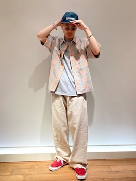 「PRO CLUB （プロクラブ）のアイテム（トップス）」を使った、GLOSTER stylingさん（メンズ・171cm）の夏コーディネート