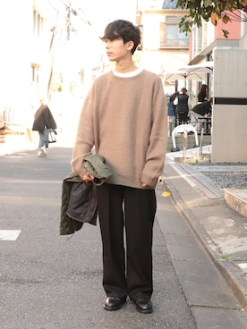 GLOSTER stylingさん（メンズ・170cm）の冬コーディネート