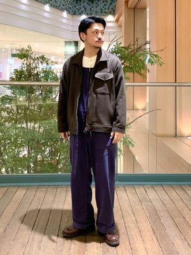 GLOSTER stylingさん（メンズ・170cm）の冬コーディネート