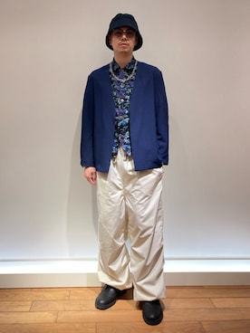 「GLOSTER（グロスター）のアイテム（セットアップ）」を使った、GLOSTER stylingさん（メンズ・171cm）の春コーディネート