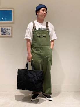 「GLOSTER（グロスター）のアイテム（オールインワン・サロペット）」を使った、GLOSTER stylingさん（メンズ・176cm）の夏コーディネート