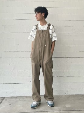 「GLOSTER（グロスター）のアイテム（オールインワン・サロペット）」を使った、GLOSTER stylingさん（メンズ・182cm）の春コーディネート