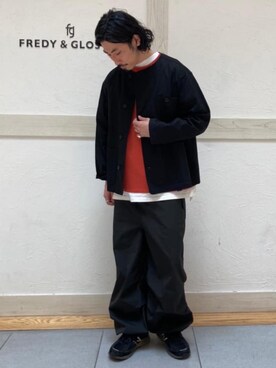 「gloster」｜「アイテム（ブルゾン）」を使った、GLOSTER stylingさん（メンズ・175cm）の春コーディネート