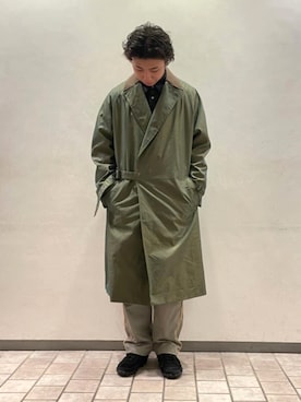 「GLOSTER（グロスター）のアイテム（その他アウター）」を使った、GLOSTER stylingさん（メンズ・178cm）の冬コーディネート