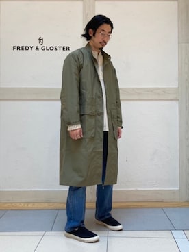 「GLOSTER（グロスター）のアイテム（その他アウター）」を使った、GLOSTER stylingさん（メンズ・175cm）の春コーディネート