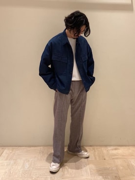 「ARMY TWILL（アーミーツイル）のアイテム（ブルゾン）」を使った、GLOSTER stylingさん（メンズ・175cm）の冬コーディネート
