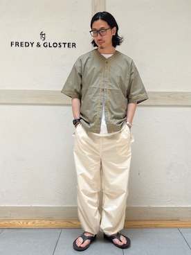 「PRO CLUB （プロクラブ）のアイテム（トップス）」を使った、GLOSTER stylingさん（メンズ・175cm）の夏コーディネート