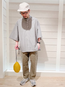 「WILD THINGS（ワイルドシングス）のアイテム（バッグ）」を使った、GLOSTER stylingさん（メンズ・167cm）の春コーディネート