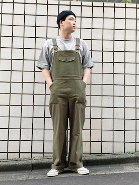 「GLOSTER（グロスター）のアイテム（オールインワン・サロペット）」を使った、GLOSTER stylingさん（メンズ・176cm）の夏コーディネート