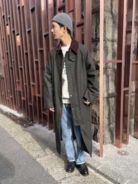 「FREDY&GLOSTER」｜「アイテム（その他アウター）」を使った、GLOSTER stylingさん（メンズ・170cm）の秋コーディネート