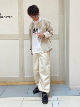 「ごきげんウィーク」｜「アイテム（ブルゾン）」を使った、GLOSTER stylingさん（メンズ・174cm）の春コーディネート